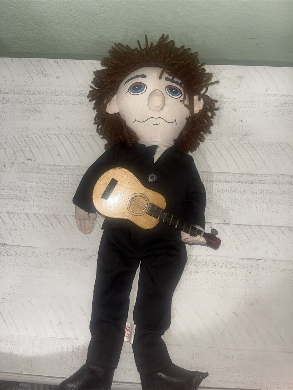 Vintage John Lennon Doll with Guitar Sugar Loaf Beatles Doll 1994 Rare!